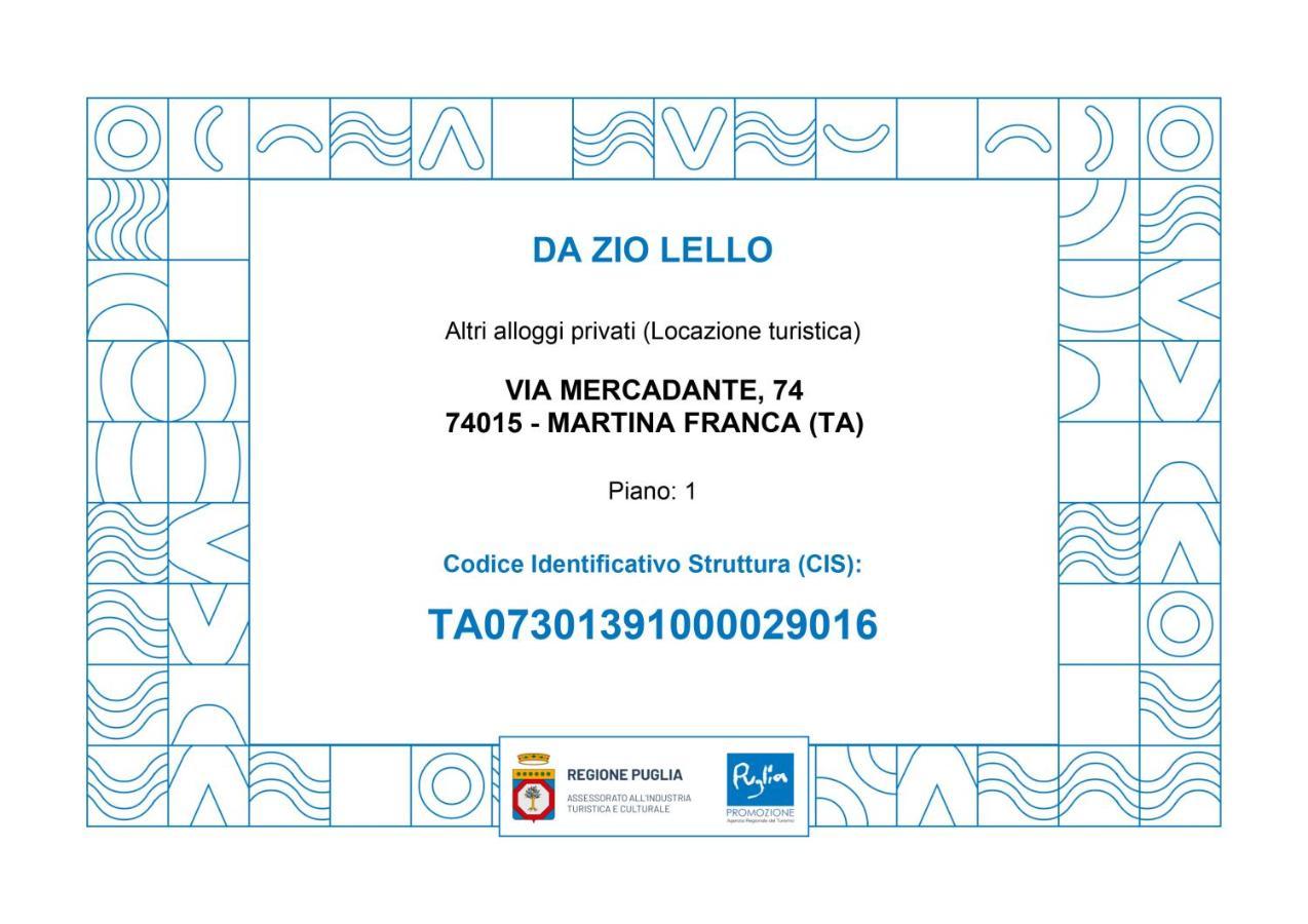 Da Zio Lello Apartment Martina Franca Exterior foto
